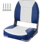 VEVOR Opvouwbare bootstoel, zitting voor boten met lage rugleuning, bekleding van schuim met hoge dichtheid, waterdichte bootstoel voor cruises in de motorboot, visboot, 48,5 x 41 x 48 cm