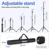 Verstelbare Fotostudio Achtergrondstandaard 3x3m - 34% Korting
