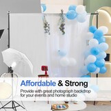 Verstelbare Fotostudio Achtergrondstandaard 3x3m - 34% Korting
