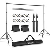 Verstelbare Fotostudio Achtergrondstandaard 3x3m - 34% Korting