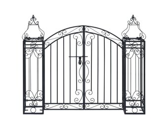 Smeedijzeren Tuinpoort 122x20,5x100 cm - 34% Korting