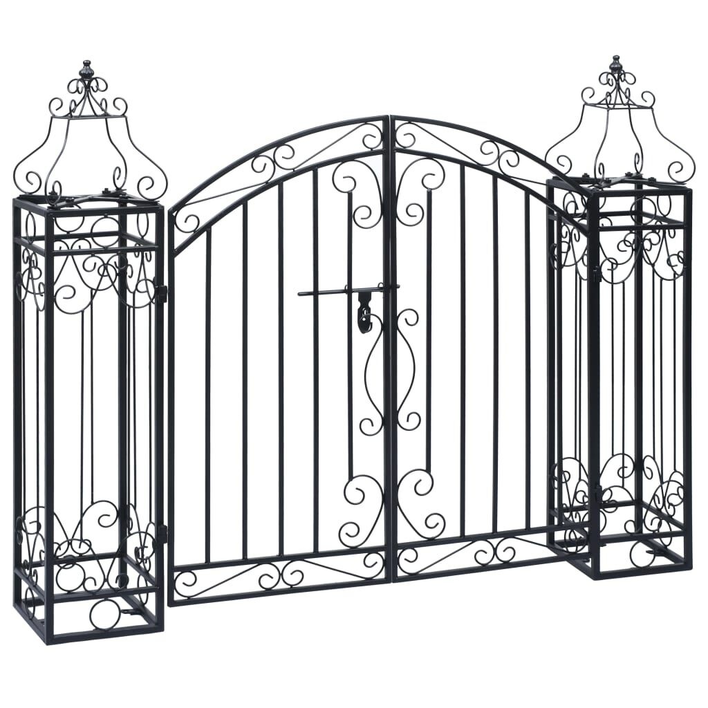 Smeedijzeren Tuinpoort 122x20,5x100 cm - 34% Korting