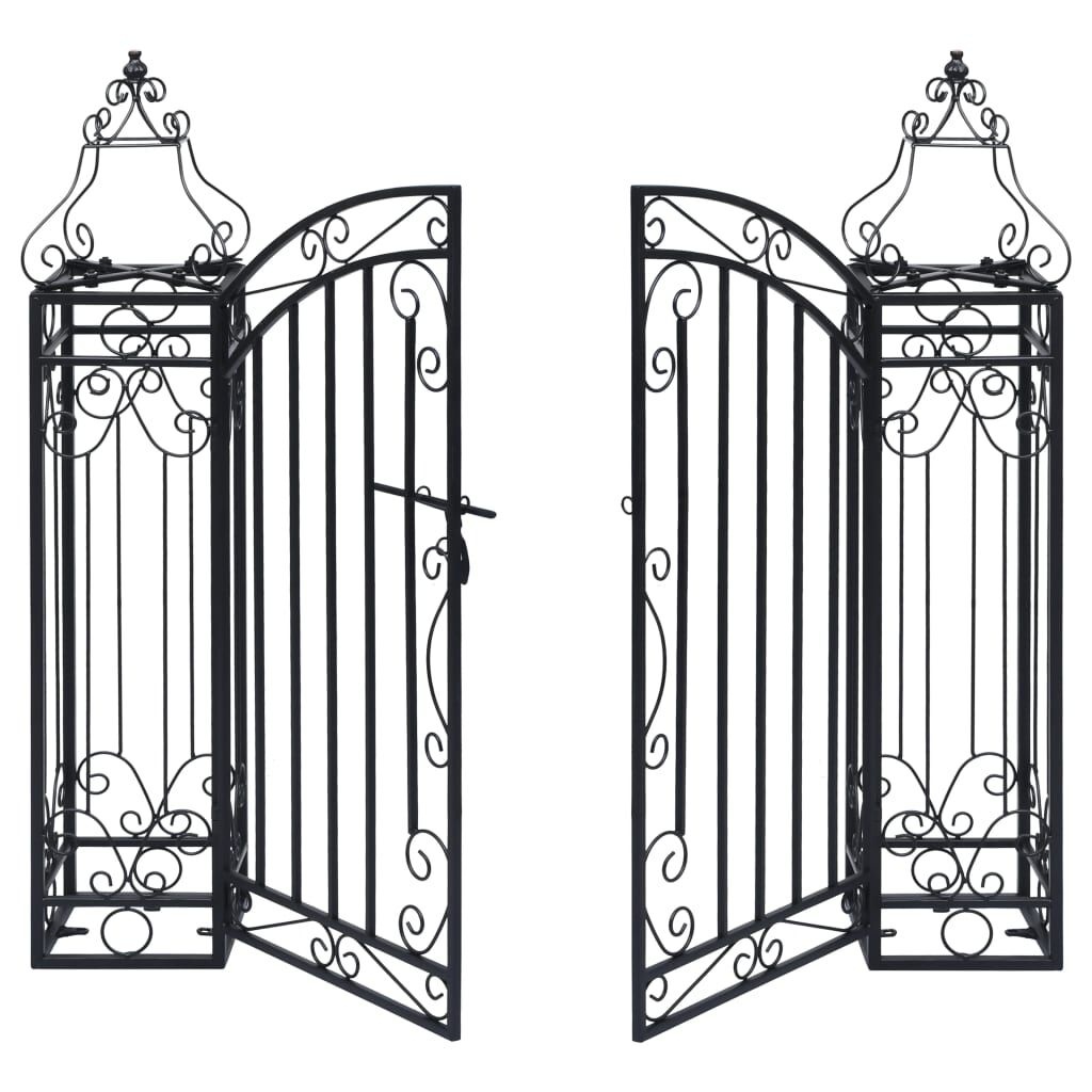 Smeedijzeren Tuinpoort 122x20,5x100 cm - 34% Korting