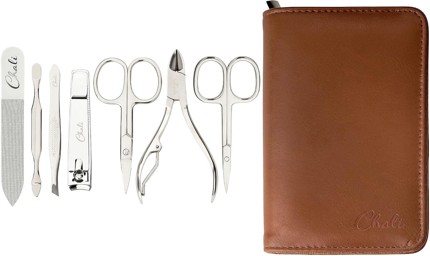 7-delige Manicure & Pedicure Set Roestvrij Staal | Incl. Etui & Glazen Vijl - 31% Korting