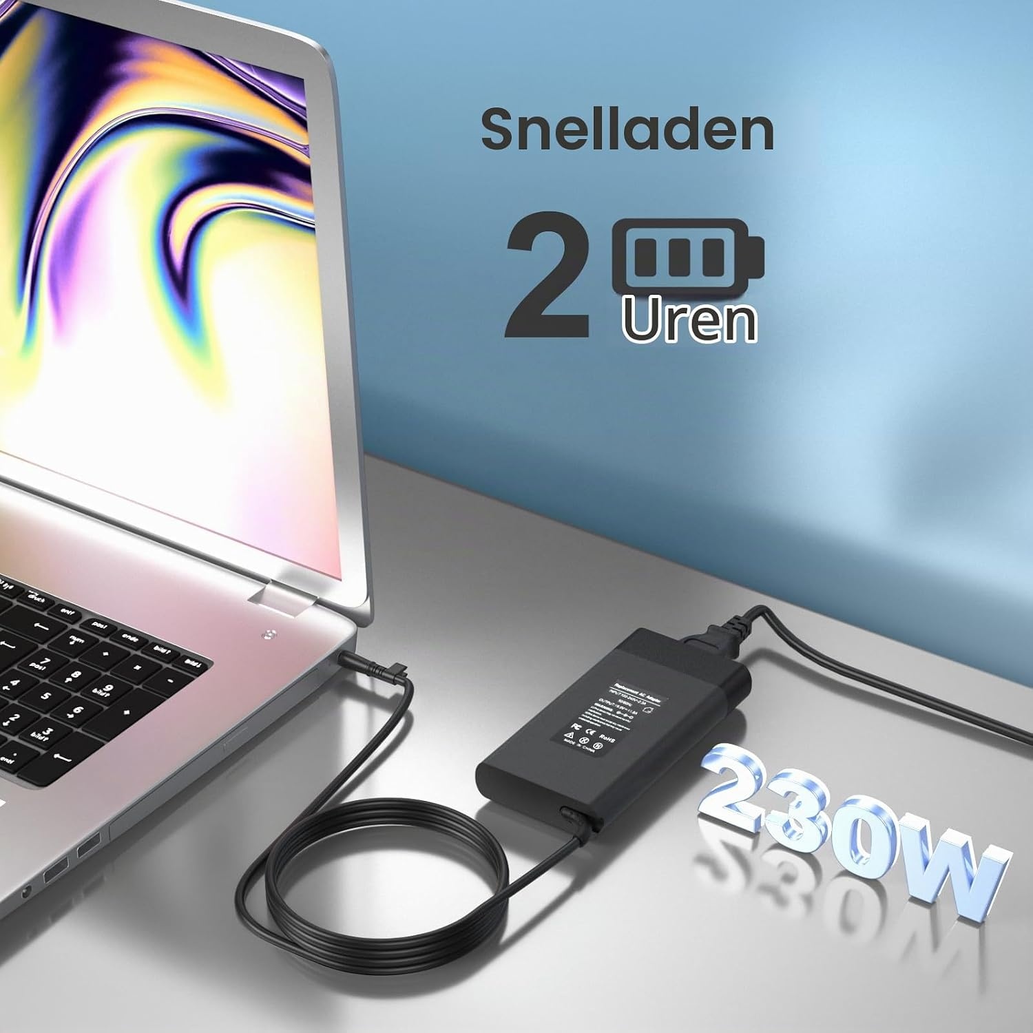 Krachtige 230W HP Laptop Lader (34% Korting)