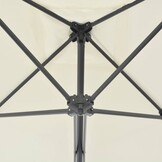 vidaXL Parasol met stalen paal 250x250 cm zandkleurig