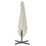 vidaXL Parasol met stalen paal 250x250 cm zandkleurig