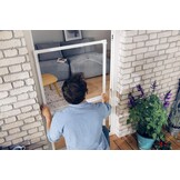 Hordeur Vliegengaas Vouwdeur Wit - 34% Korting