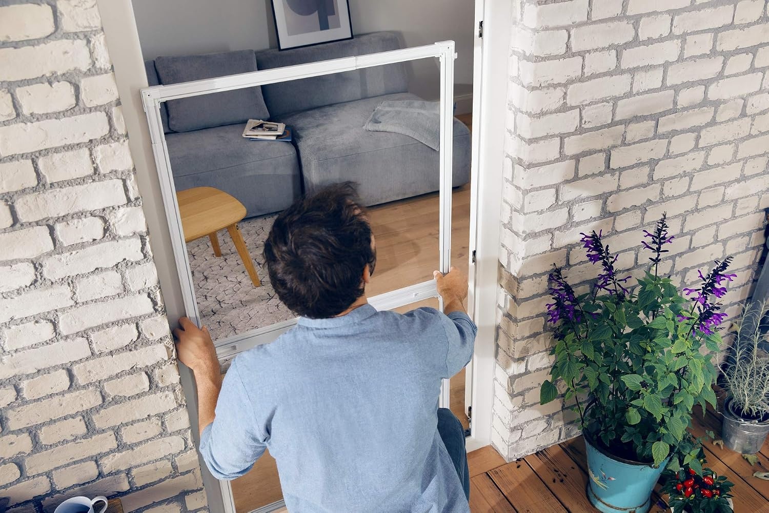Hordeur Vliegengaas Vouwdeur Wit - 34% Korting
