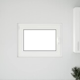 VidaXL Kelderraam Risor 80x50 cm Draai-Kiep Wit - 59% Korting