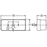 Achterlicht Links Halogeen voor John Deere (170x62x75 mm) - 33% Korting!