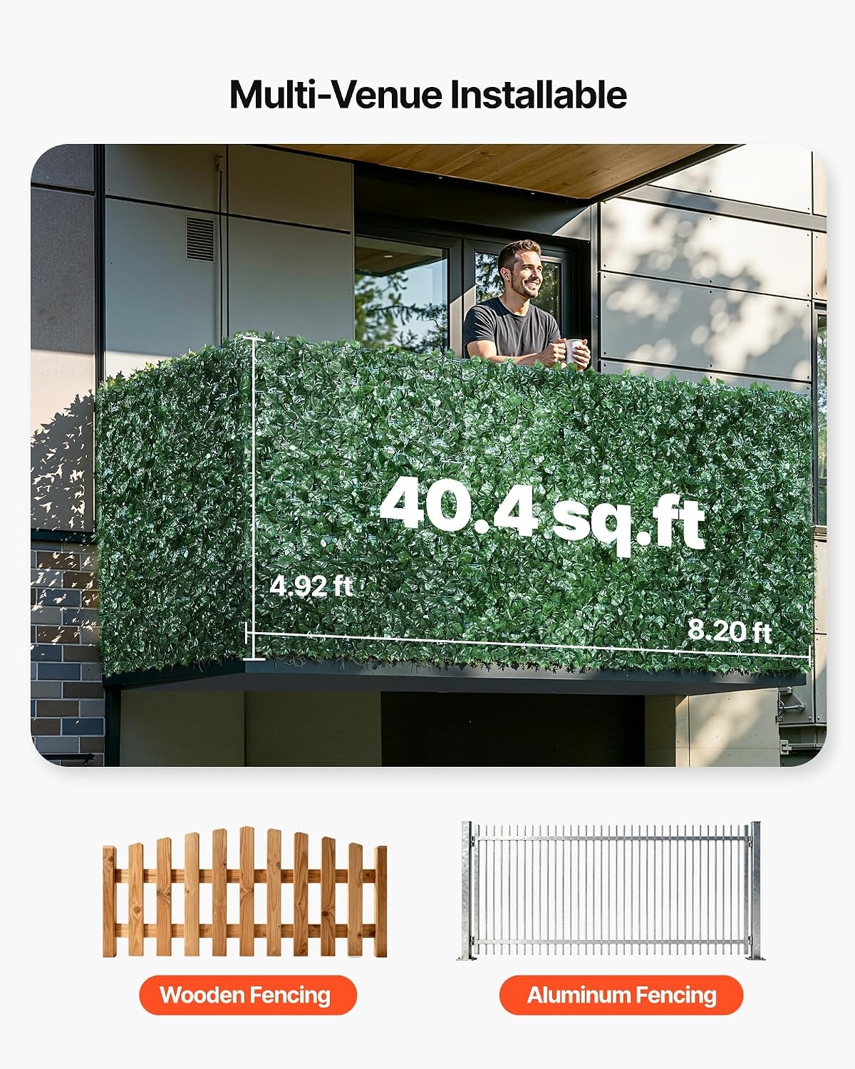 Kunsthaag Klimop Privacyscherm 1,5x2,5m - 51% Korting