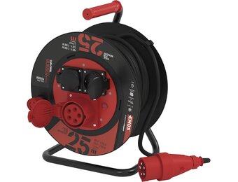 Waterdichte Kabelhaspel Buiten 25m - IP44 | 34% Korting