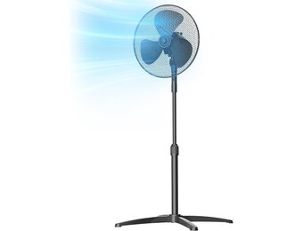 Vloerventilator 40 cm | 3 standen | Zwart | 32% Korting
