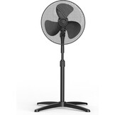 Vloerventilator 40 cm | 3 standen | Zwart | 32% Korting