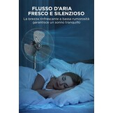 Vloerventilator 40 cm | 3 standen | Zwart | 32% Korting