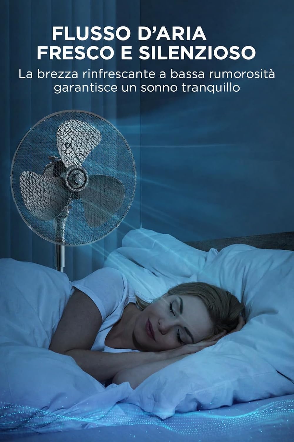 Vloerventilator 40 cm | 3 standen | Zwart | 32% Korting