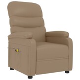 Comfortabele Massagestoel in Cappuccino Kunstleer - 59% Korting