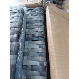 Loungeset 3-delig Poly Rattan Grijs - 54% Korting