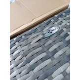 Loungeset 3-delig Poly Rattan Grijs - 54% Korting