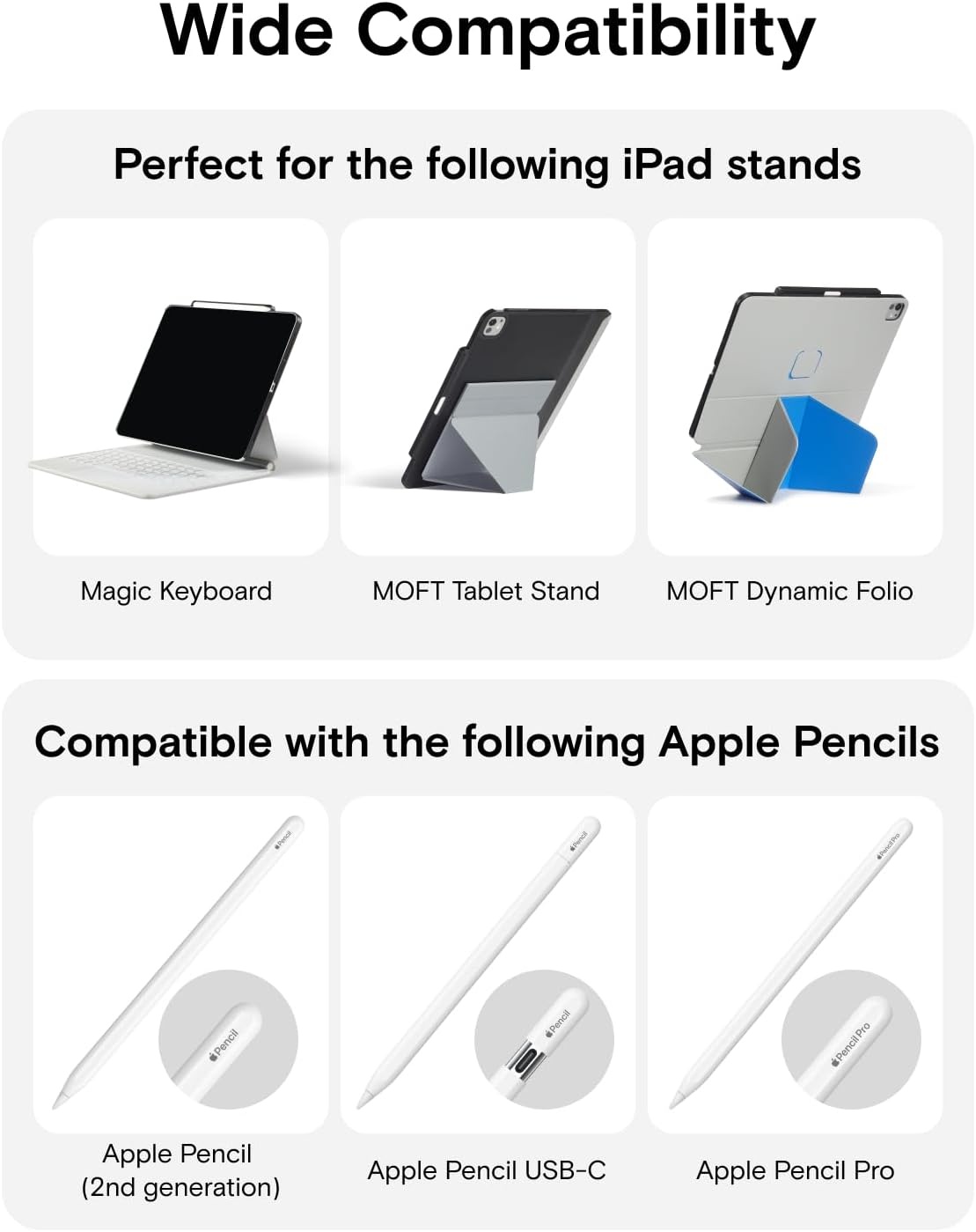Tablethoes iPad Pro 11" & Air (M2/M3) - Magnetisch, Pennenhouder, Stand - Zwart - 33% Korting