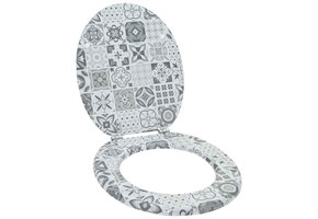 Toiletzitting MDF Grijs Soft-close 44x38 cm - 33% Korting