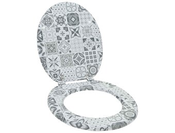 Toiletzitting MDF Grijs Soft-close 44x38 cm - 33% Korting
