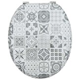 Toiletzitting MDF Grijs Soft-close 44x38 cm - 33% Korting