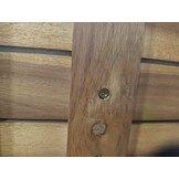 Ligbed Massief Acaciahout met Kussens - 54% Korting