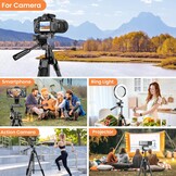 Driepootstatief 190cm Zwart met Telefoonhouder & Afstandsbediening (32% Korting)