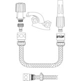 Universele Kraanadapter Groen Zwart S | 41% Korting