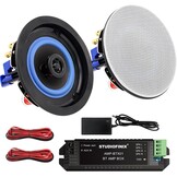 Plafondluidsprekers (2x) - Vochtbestendig - 160W Bluetooth Surround Sound - 10.2 cm