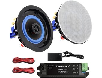 Plafondluidsprekers (2x) - Vochtbestendig - 160W Bluetooth Surround Sound - 10.2 cm