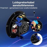 Plafondluidsprekers (2x) - Vochtbestendig - 160W Bluetooth Surround Sound - 10.2 cm