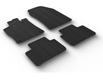 Gledring Rubberen Automatten Set voor Peugeot 308 III SW & Opel Astra L Sports Tourer - 4-delig Zwart