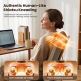 Shiatsu Nek- & Rugmassageapparaat met Warmtefunctie (34% Korting)