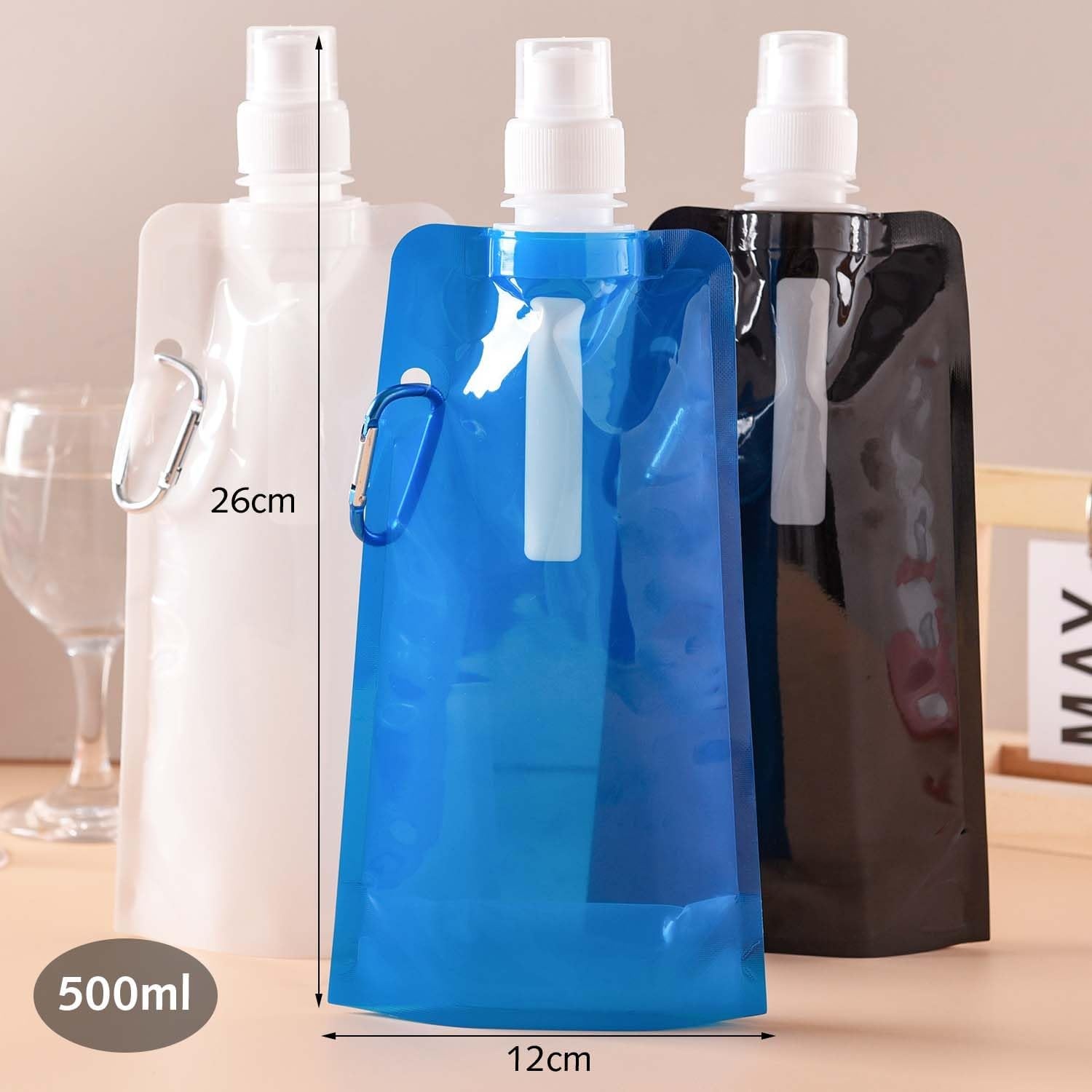 Opvouwbare Drinkflessen Set (3x500ml) - Sport & Outdoor - 48% Korting
