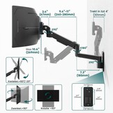 Monitor Muurbeugel 17-57 inch Gasveer - 33% Korting
