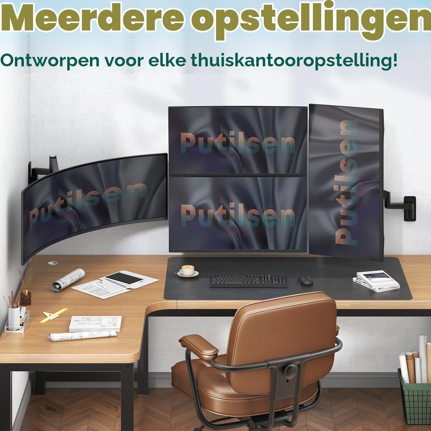 Monitor Muurbeugel 17-57 inch Gasveer - 33% Korting