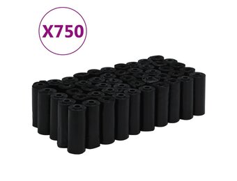 750 Zwarte Hondenpoepzakjes 30x20 cm - Lekdicht en Sterk (37% Korting)