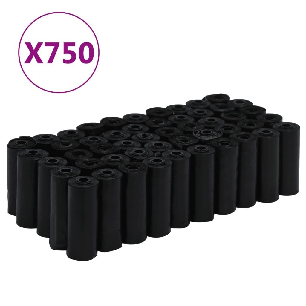 750 Zwarte Hondenpoepzakjes 30x20 cm - Lekdicht en Sterk (37% Korting)