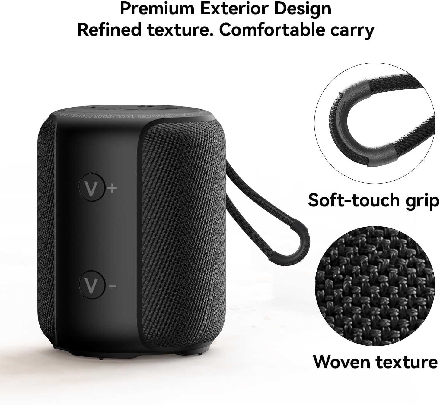 Draagbare Bluetooth Speaker Zwart 32% Korting - IPX6 Waterbestendig