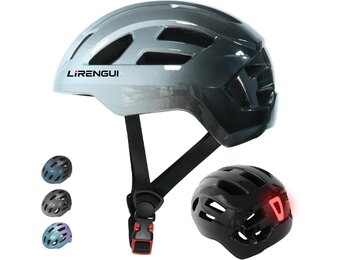 Fietshelm Kind M (55-58 cm) - Zilver Grijs - Lichtgewicht & Verstelbaar - 32% Korting