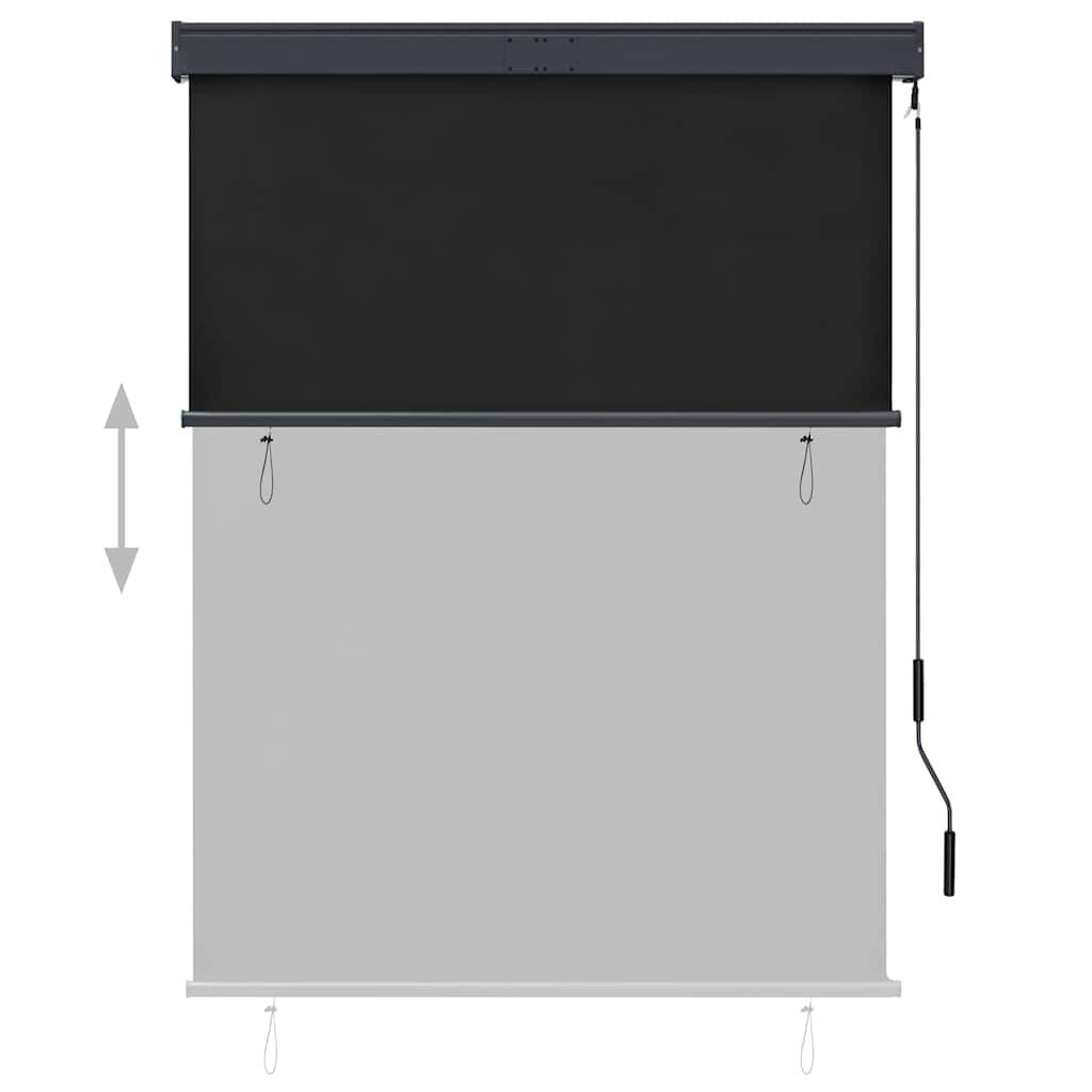 Buiten Rolgordijn 120x250cm Antraciet - 34% Korting