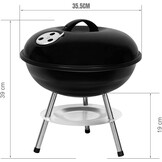 Draagbare Houtskoolgrill - 31% Korting - Camping & Tuin