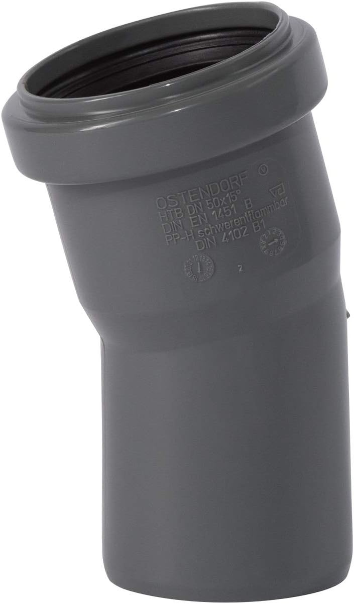 HTsafe Boog 87° DN 40mm Grijs PP - 61% Korting!