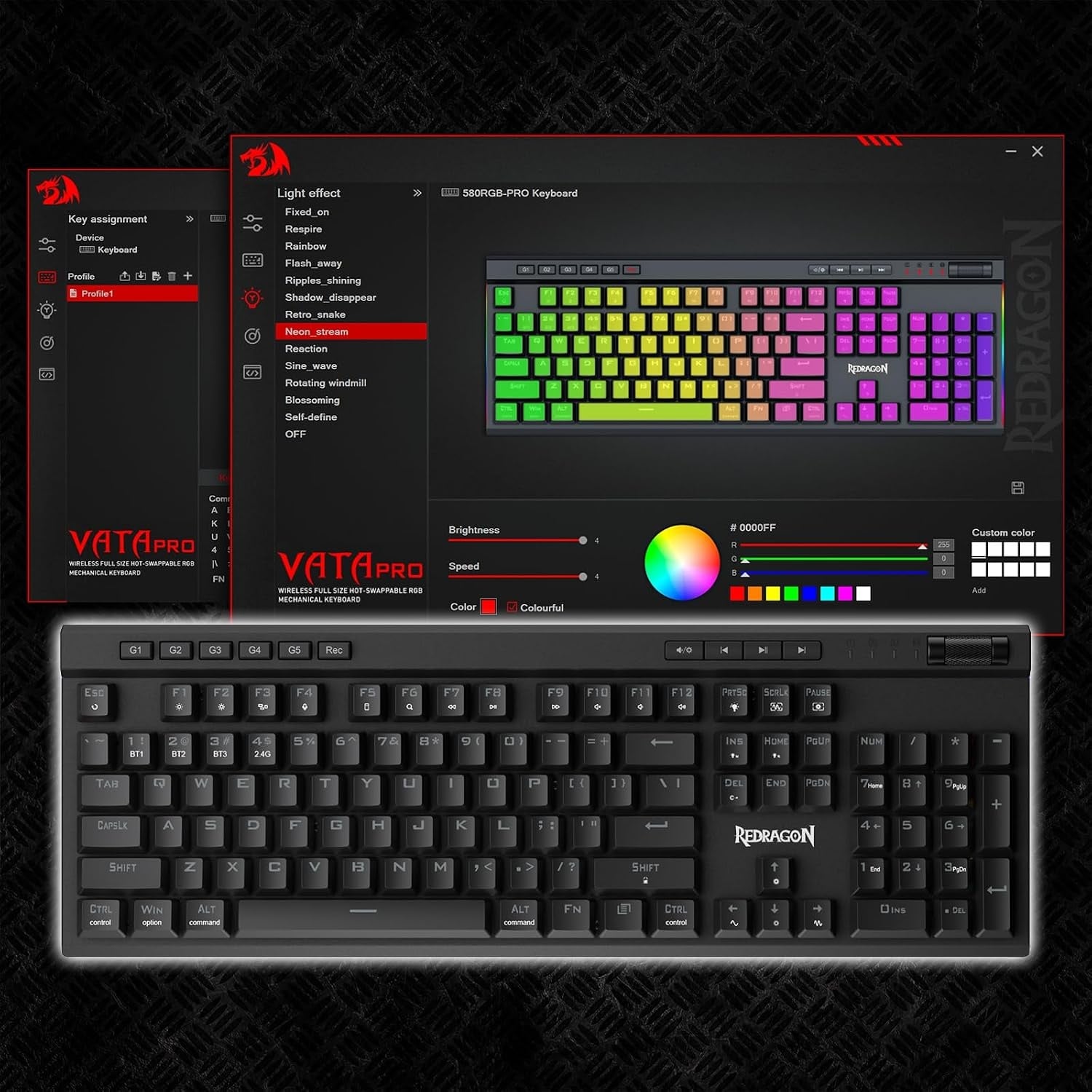 Redragon K580 PRO Mechanisch Gamingtoetsenbord (34% korting)
