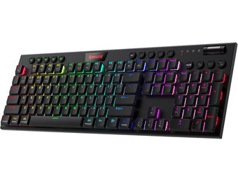 Redragon K618 Mechanisch Gaming Toetsenbord - Draadloos RGB - 34% Korting