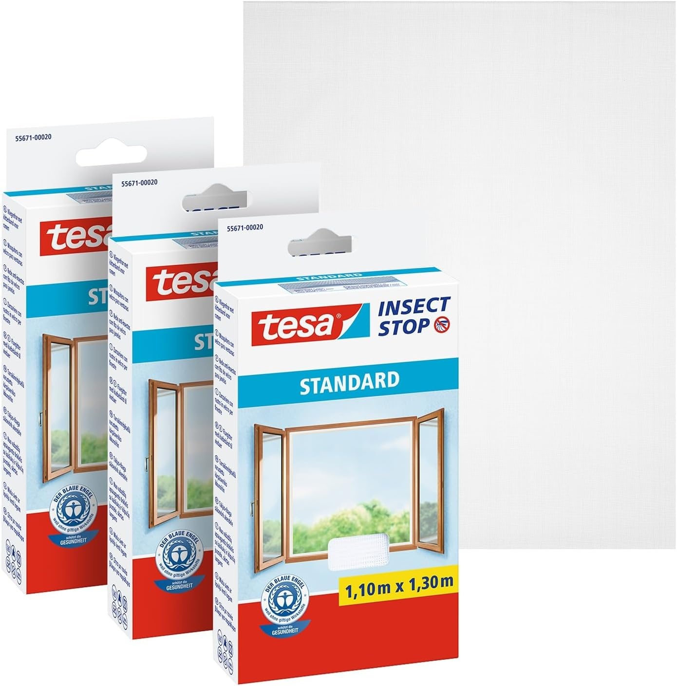 Tesa Klittenband Vliegenhor Wit (3x 110x130 cm) - 52% Korting