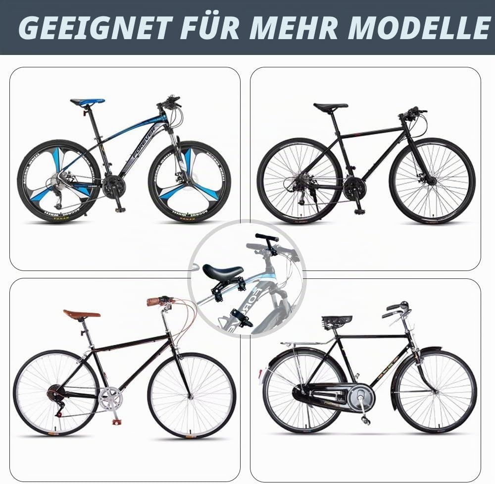 Kinderfietszitje voorop - Verstelbaar - M (31% korting)
